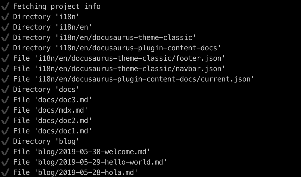 도큐사우루스 원본 파일을 업로드하는 Crowdin CLI